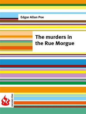 cover image of The murders in the Rue Morgue (low cost). Limited edition